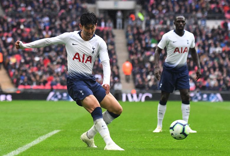 Tottenham players in action